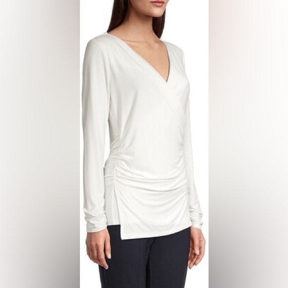 Elie Tahari Wrap Front Top - Picture 2 of 2